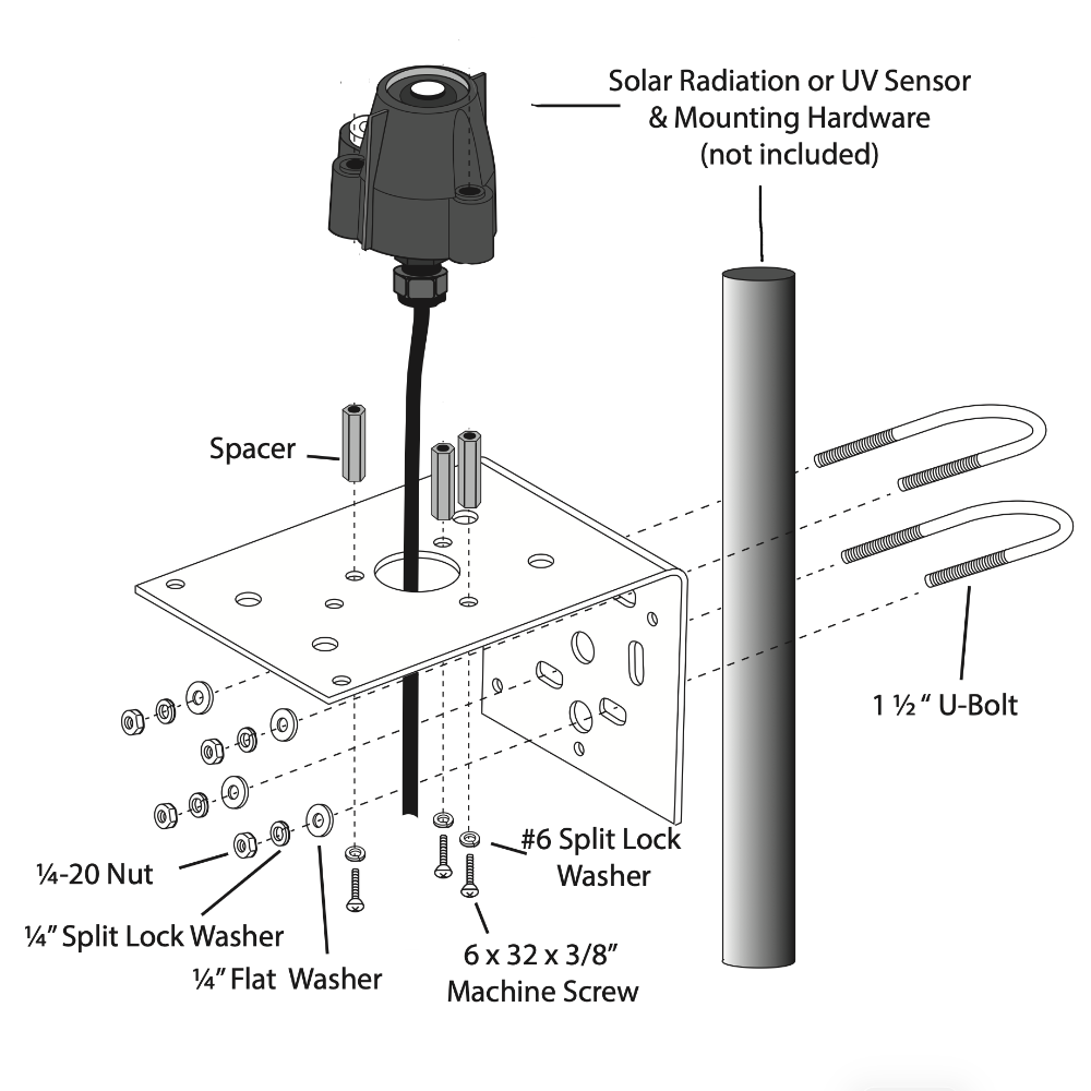 Davis Universal Sensor Mounting Bracket 6670