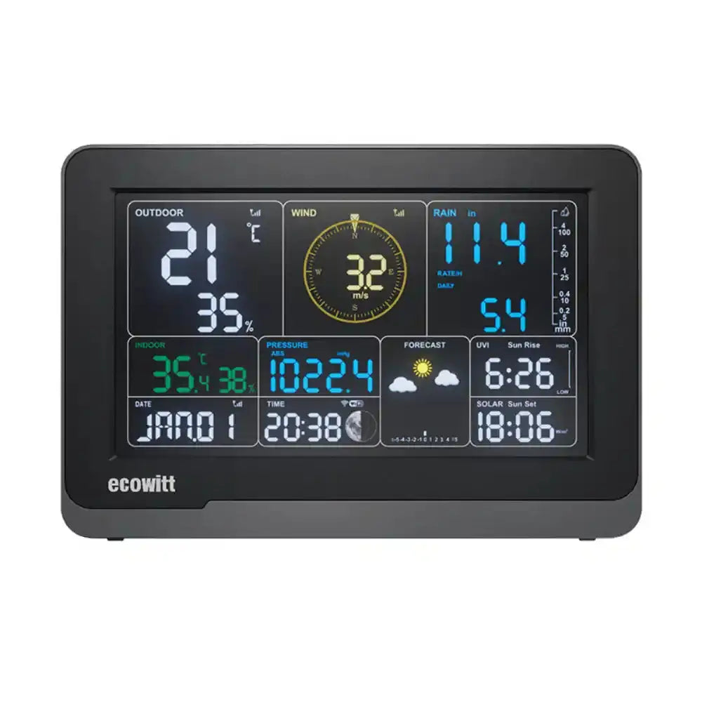 weather-spares-uk.myshopify.com- Ecowitt WS3800/WS3900 with 7.5" Mono/Colour Display, 7-in-1 Sensor & WiFi