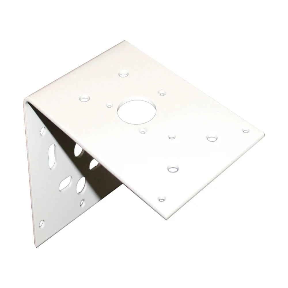 Metal corner bracket on a white background
