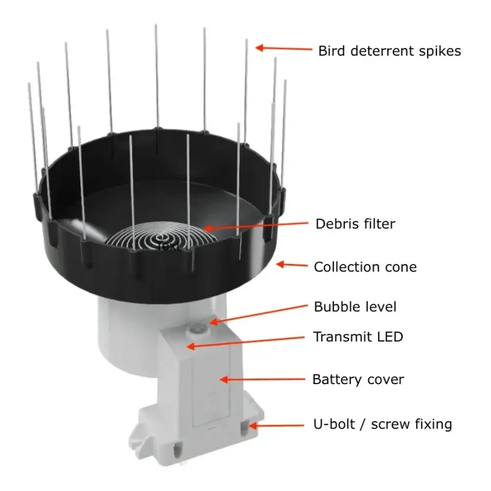Ecowitt WH40H Wireless Self-Emptying Rain Gauge_weatherspares_co_uk