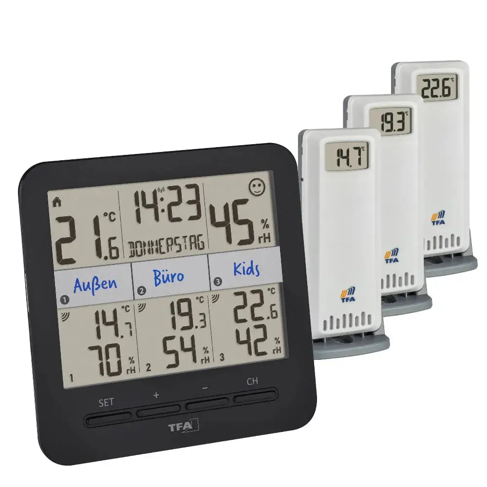 weather-spares-uk.myshopify.com- TFA KLIMA @ Home2 with 3 sensors 30.3075.01