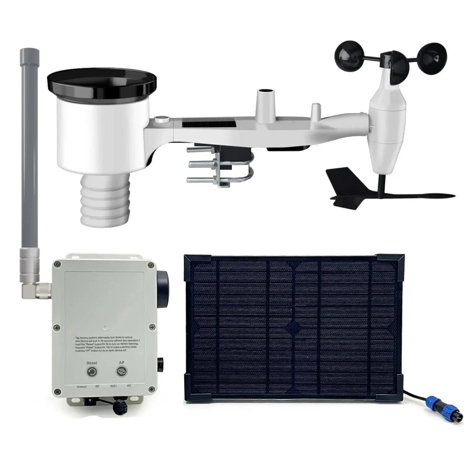 Ecowitt WittField Plus 4G Mobile Solar Weather Station (3 models)